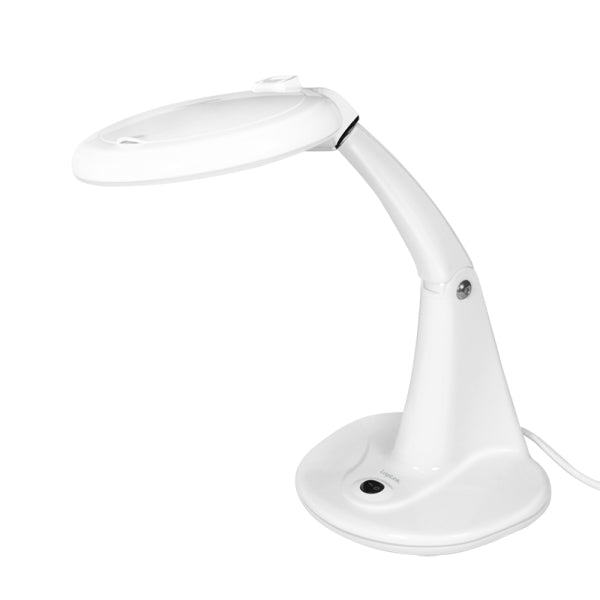 LogiLink Lupenleuchte WZ0059 – 1,75× (Spot 4×), mit LED, AC 230 V, weiss