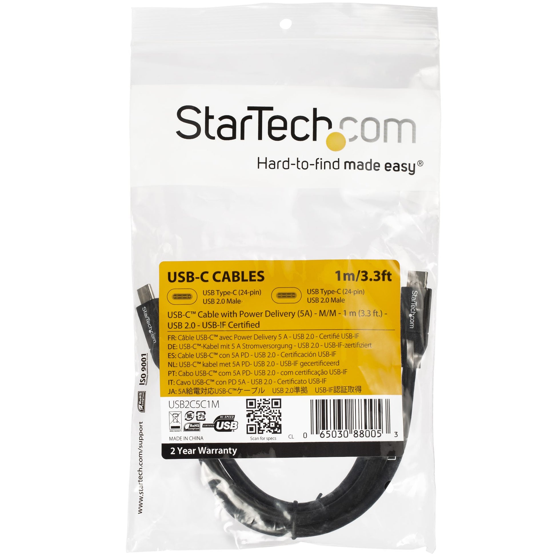 StarTech.com USB-Kabel, USB-C, 1 m