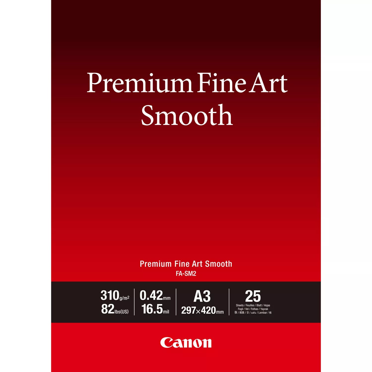Canon FA-SM2 Premium FineArt Glattes Fotopapier – A3, 25 Blatt