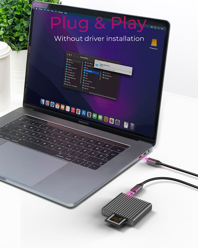 ICY BOX IB-CR404-C31 Kartenleser – CFast 2.0 – USB-C/USB-A 3.2 Gen 2 – 10 Gbit/s