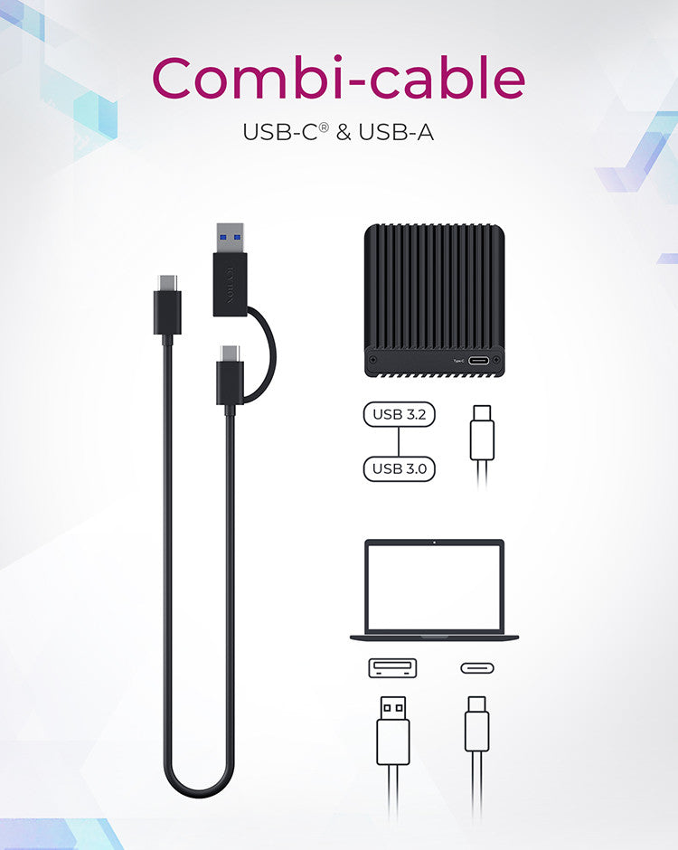 ICY BOX IB-CR404-C31 Kartenleser – CFast 2.0 – USB-C/USB-A 3.2 Gen 2 – 10 Gbit/s