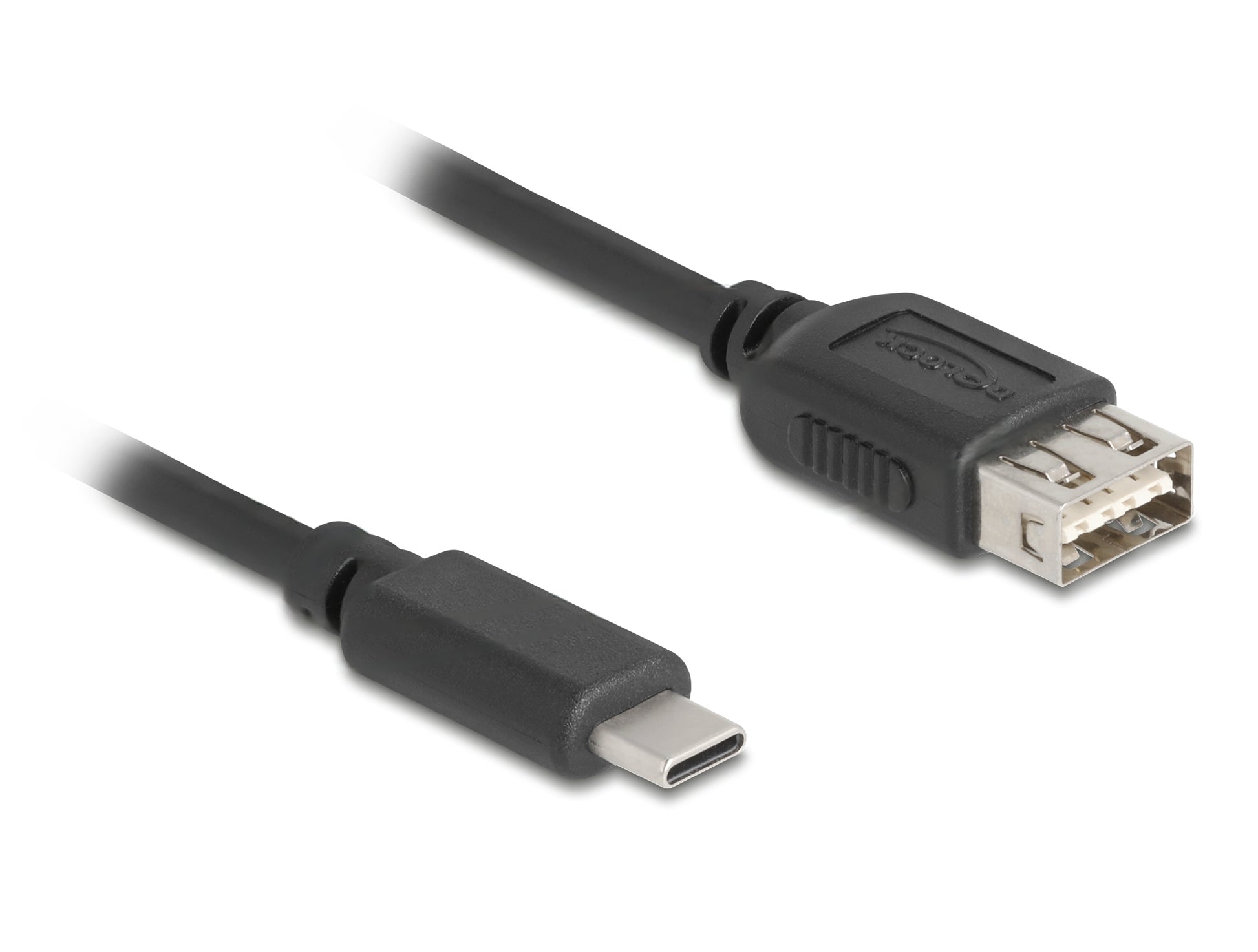 DeLOCK USB-C auf USB-A Verlängerungskabel (Stecker auf Buchse) – USB 2.0 (480 Mbit/s) – 0,5 m – Goldkontakte