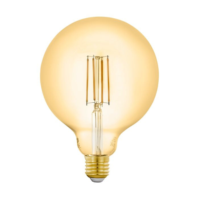EGLO Smart-Leuchtmittel E27 Globus – Warmweiss 2200 K, 650 lm, 6 W, Zigbee 3.0/Bluetooth