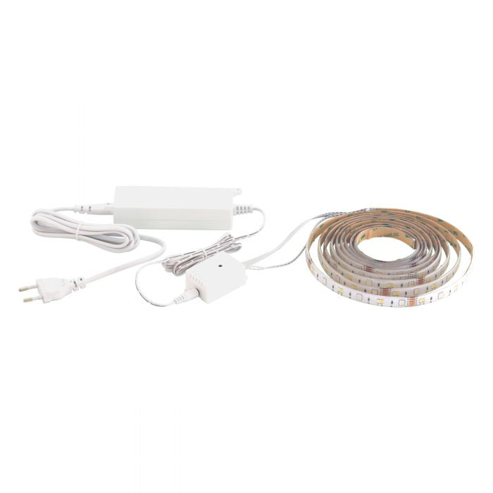 EGLO LED-Strip Stripe-Z – 8 m, 2640 lm, 3 W, 2700–6500 K, dimmbar, ZigBee/BT, für IKEA Tradfri/Philips Hue, weiss