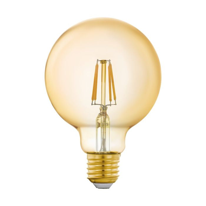 EGLO Smart-Leuchtmittel E27 G95 – Warmweiss 2200 K, 500 lm, 4,9 W, Bluetooth/Zigbee 3.0