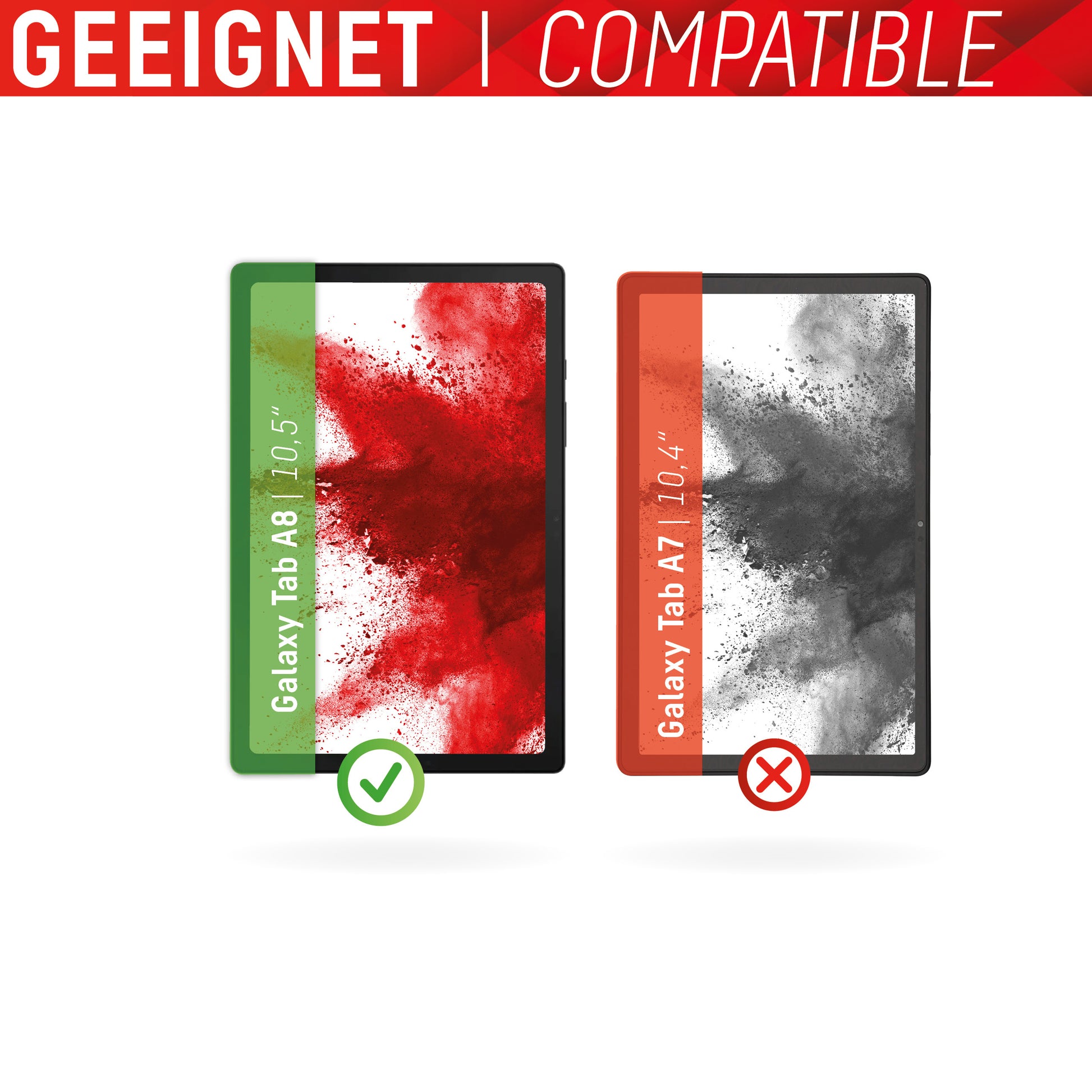 Displex Panzerglas für Samsung Galaxy Tab A8 (2021) 10,5" – 9H, Anti-Fingerprint