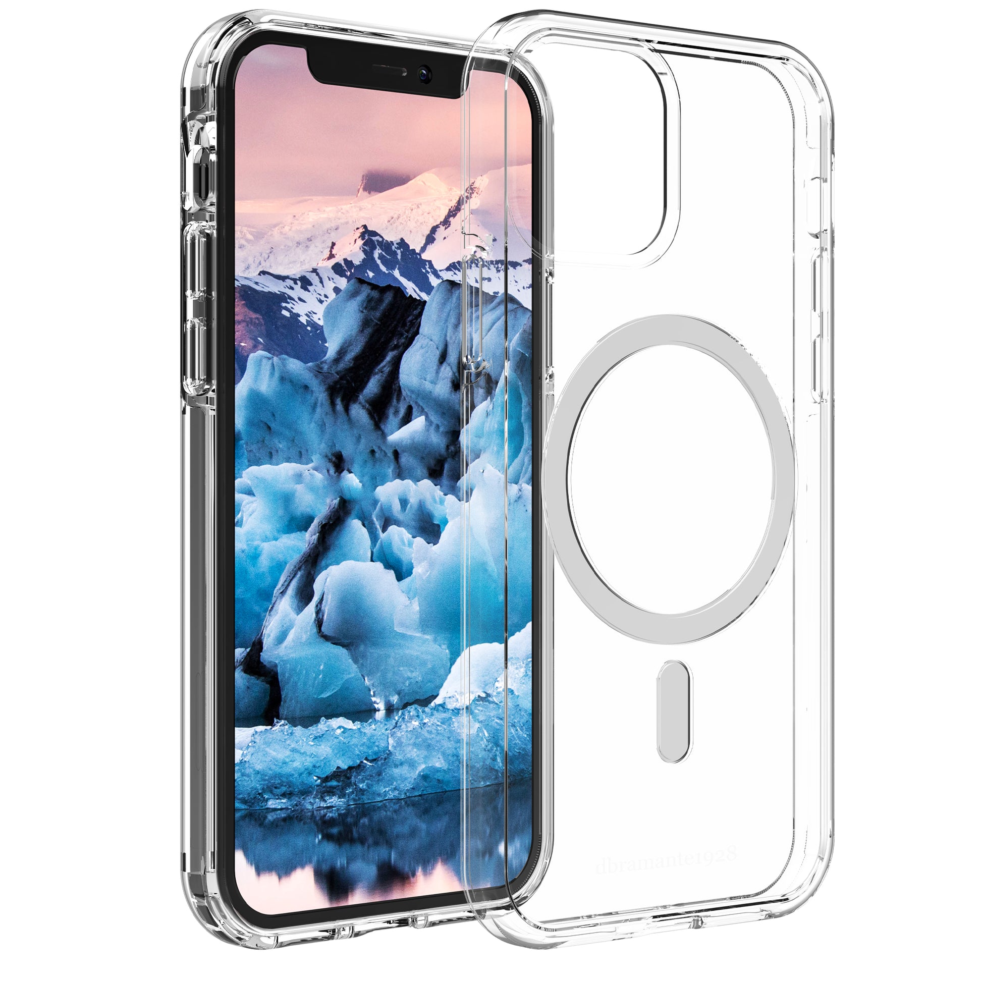 dbramante1928 Backcover – für Apple iPhone 12, MagSafe, Recycling-Kunststoff, transparent, bis 3 m sturzsicher