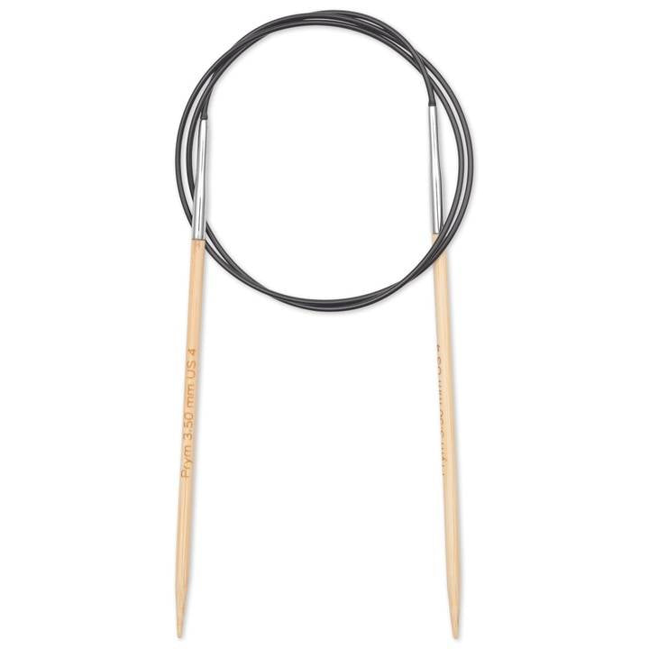 Prym 1530 Rundstricknadel 3,5 mm – 80 cm, Bambus, 1 Stk.