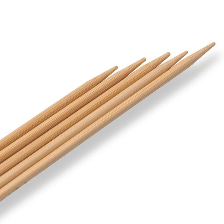 Prym 1530 Strumpfstricknadeln 3,5 mm – 20 cm, 5 Stk., Bambus