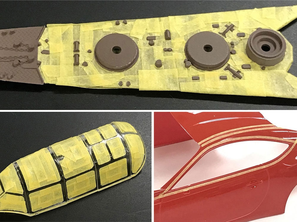 Tamiya Modellbau-Maskierband, Orange – 1 mm × 18 m