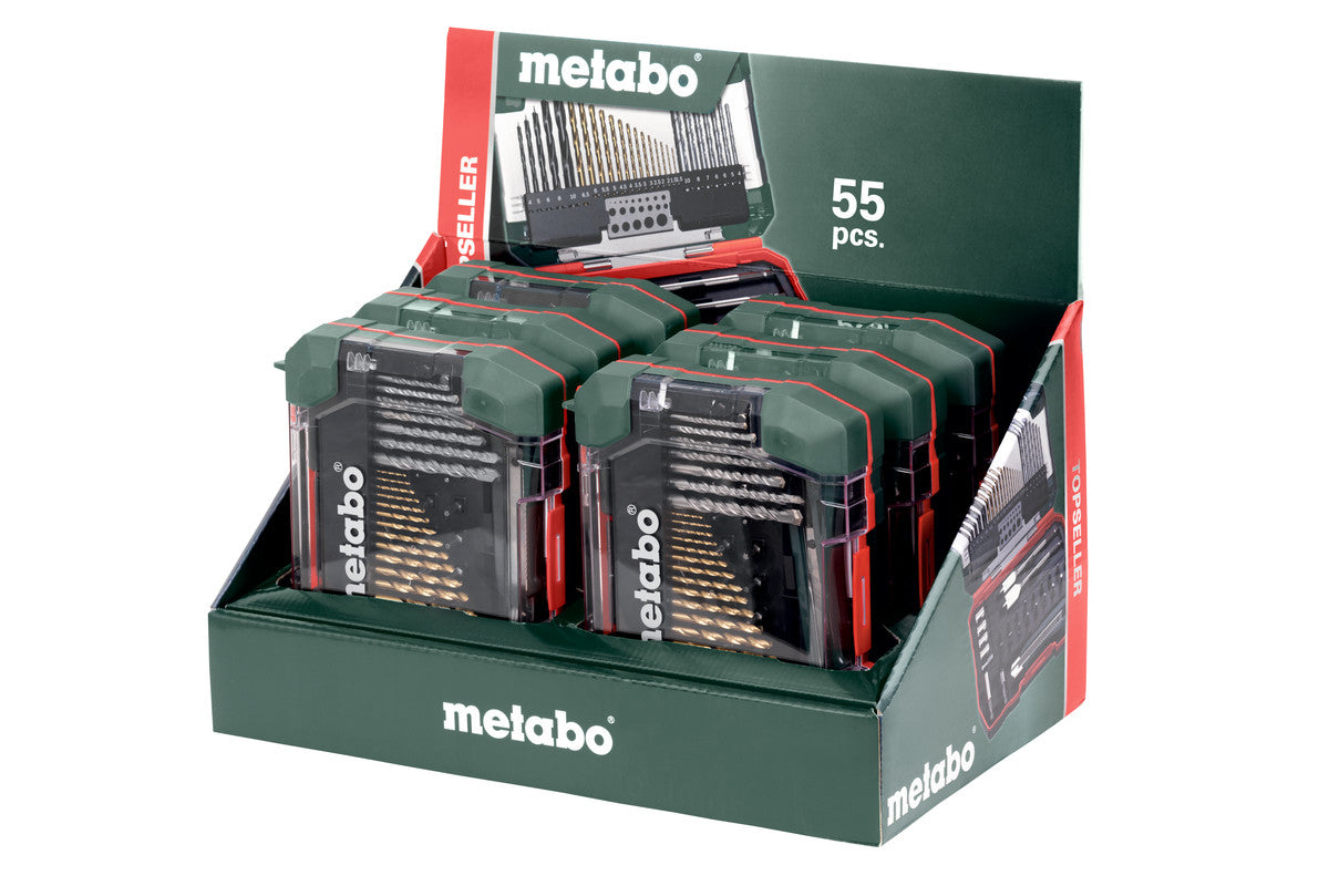Metabo Bohr- und Bitset, 1,5–10 mm, schwarz, 28 Stk.