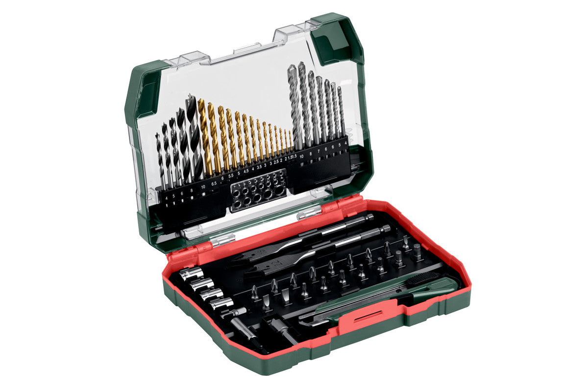Metabo Bohr- und Bitset, 1,5–10 mm, schwarz, 28 Stk.