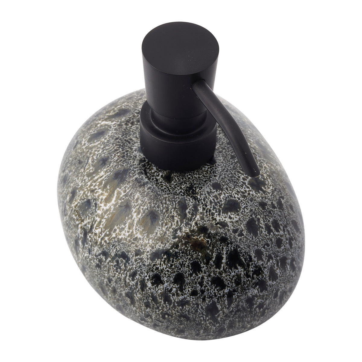 Aquanova Ugo Seifenspender – Steingut, Schwarz, 500 ml