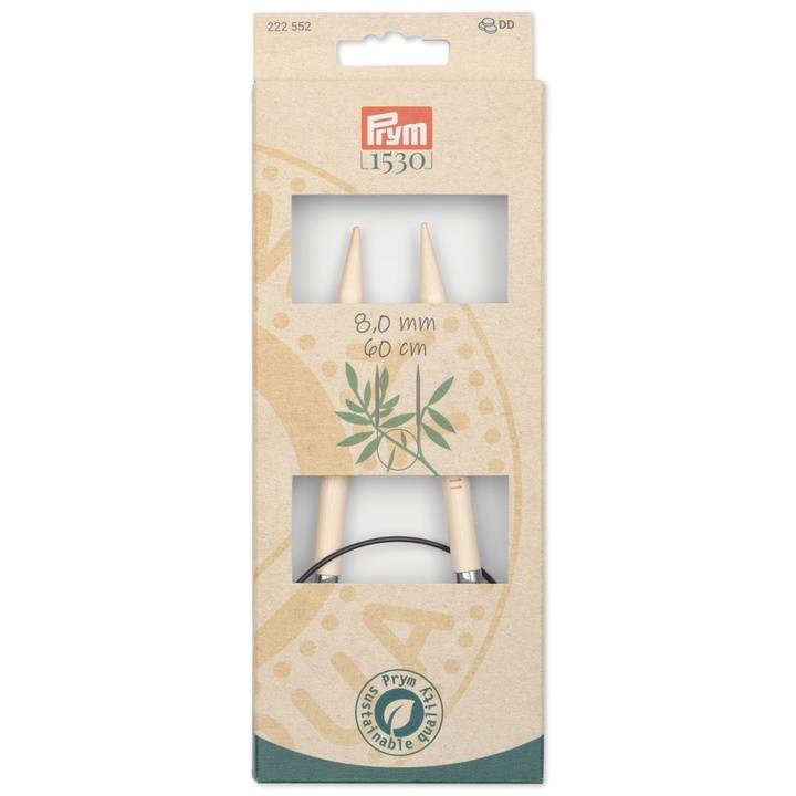 Prym 1530 Rundstricknadel 8 mm – 60 cm, Bambus