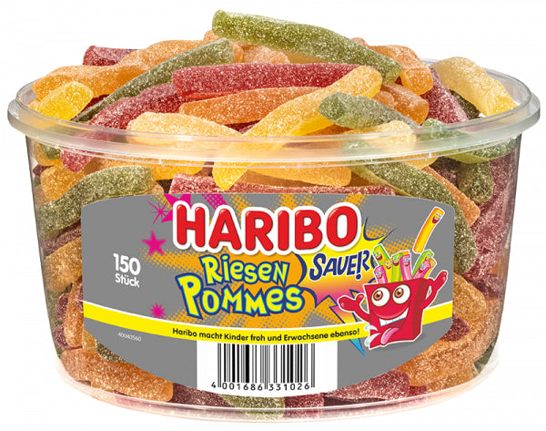 Haribo Riesen Pommes Fruchtgummi – Früchte – 1,2 kg