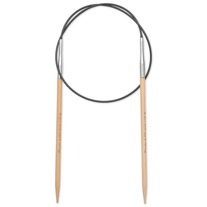 Prym 1530 Rundstricknadel 4 mm – 60 cm, Bambus, 1 Stk.