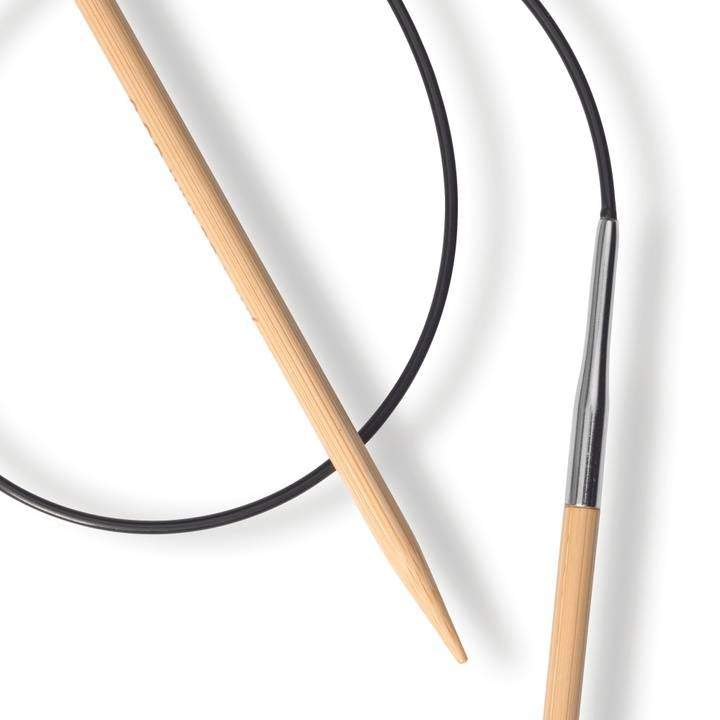 Prym 1530 Rundstricknadel 4 mm – 60 cm, Bambus, 1 Stk.