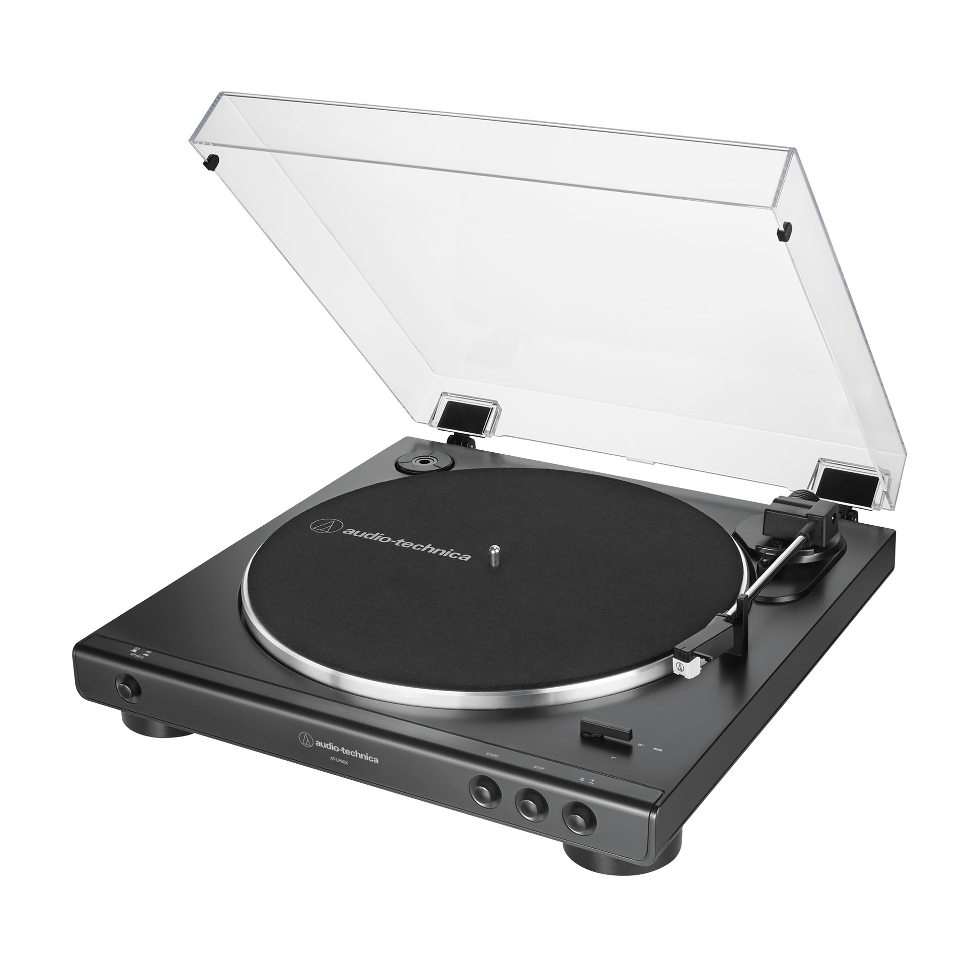 Audio-Technica AT-LP60XBK – Plattenspieler – Stationär – Phono-Vorverstärker – Schwarz
