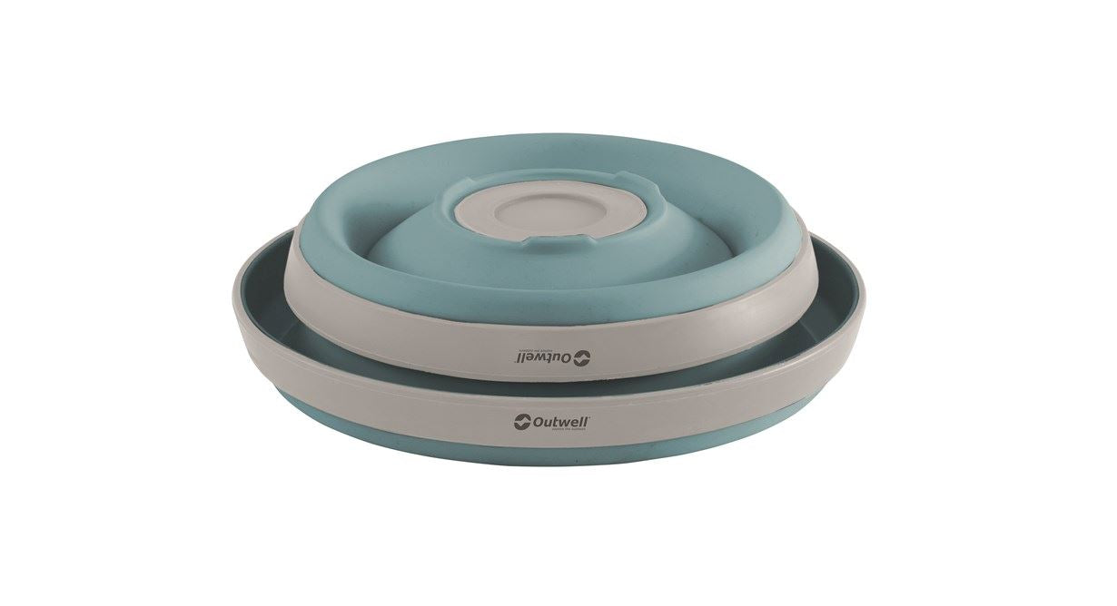 Outwell Collaps Schüssel – 3er Set, Kunststoff (TPE), Blau, zusammenklappbar