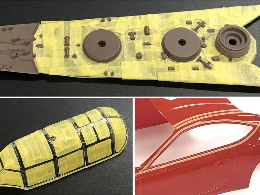 Tamiya Modellbau-Maskierband, Orange – 2 mm × 18 m