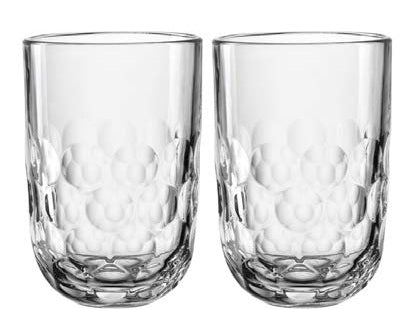 LEONARDO Cappuccinotasse – 2er Set, 380 ml, Ø 8,0 cm, H 12,0 cm, Glas, Transparent