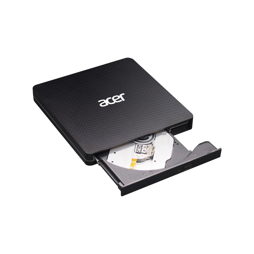 Acer AXD001 – Externes DVD±RW-Laufwerk, USB-A & USB-C, Slot-In, Schwarz