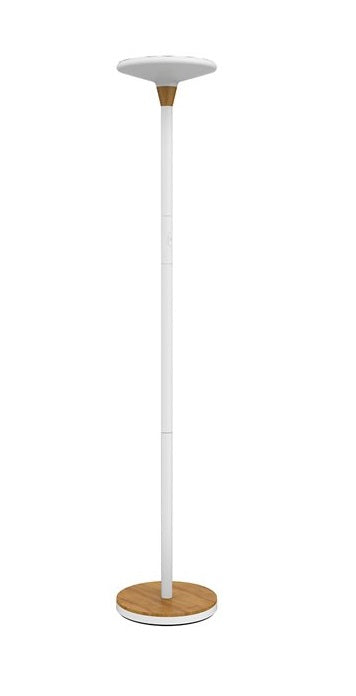 Unilux Stehleuchte BALY BAMBOO – 5300 lm, 3000 K, dimmbar, 180 cm – Weiss