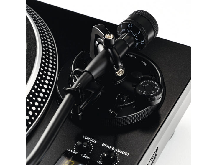 Reloop RP-8000 MKII – Plattenspieler (Direktantrieb, manuell), Phono-Vorverstärker, 33⅓/45/78 U/min – Schwarz
