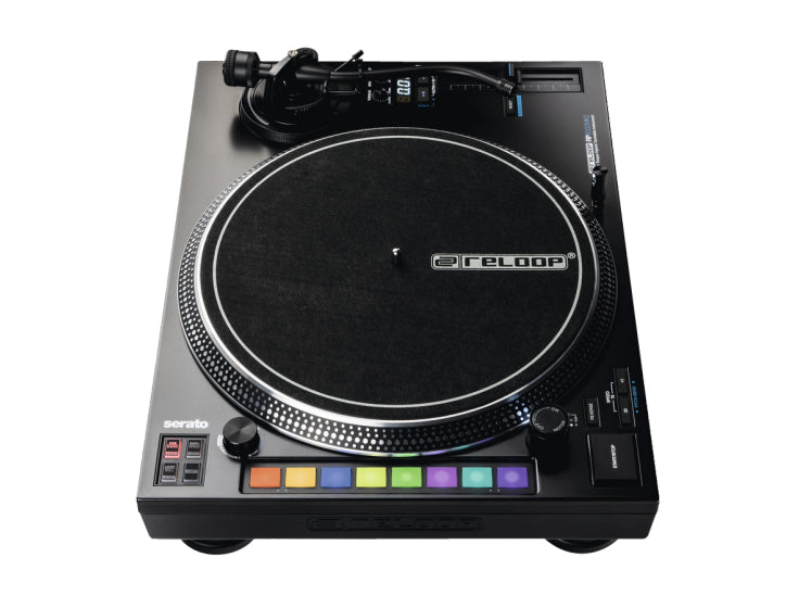 Reloop RP-8000 MKII – Plattenspieler (Direktantrieb, manuell), Phono-Vorverstärker, 33⅓/45/78 U/min – Schwarz