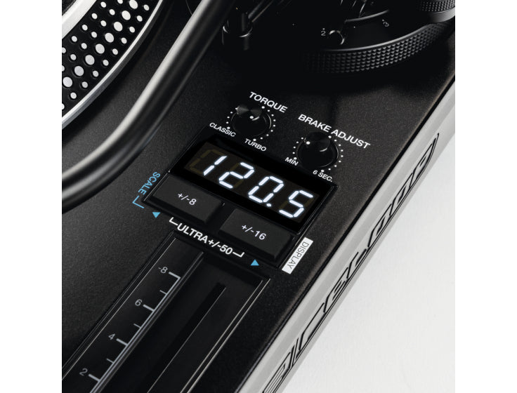 Reloop RP-8000 MKII – Plattenspieler (Direktantrieb, manuell), Phono-Vorverstärker, 33⅓/45/78 U/min – Schwarz
