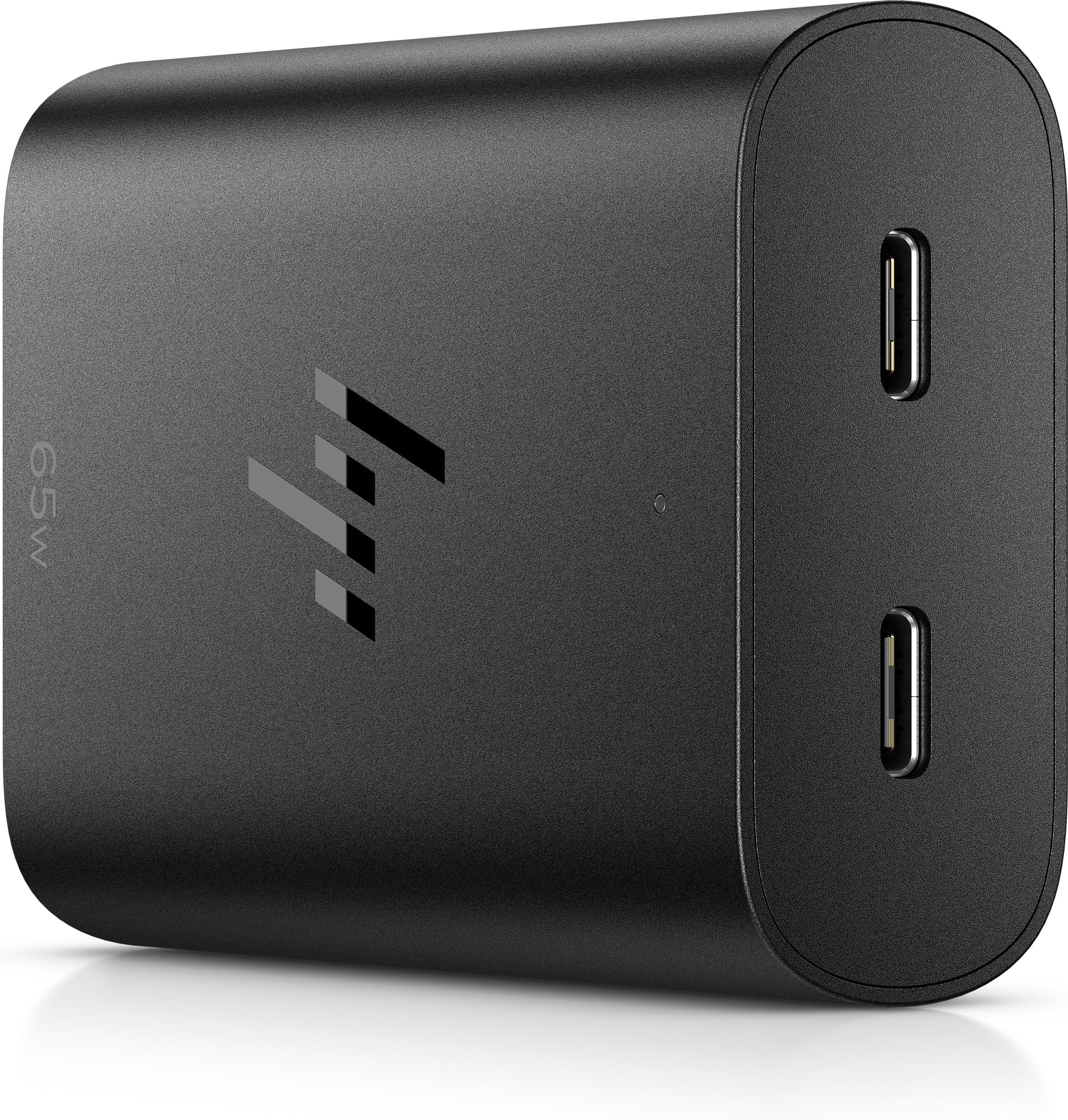 HP USB-Ladegerät 65 W – USB-C×2 – PD, GaN – Schwarz