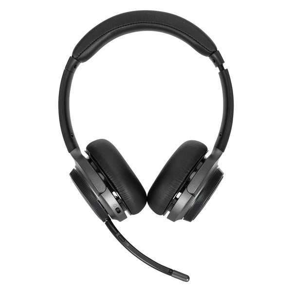 Targus AEH104GL – Duo Headset (On-Ear) – Bluetooth 5.0 – Schwarz – bis 16 h