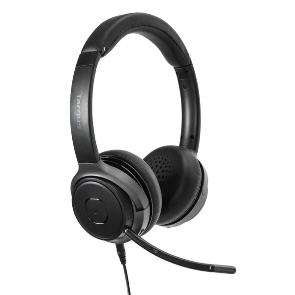 Targus AEH104GL – Duo Headset (On-Ear) – Bluetooth 5.0 – Schwarz – bis 16 h