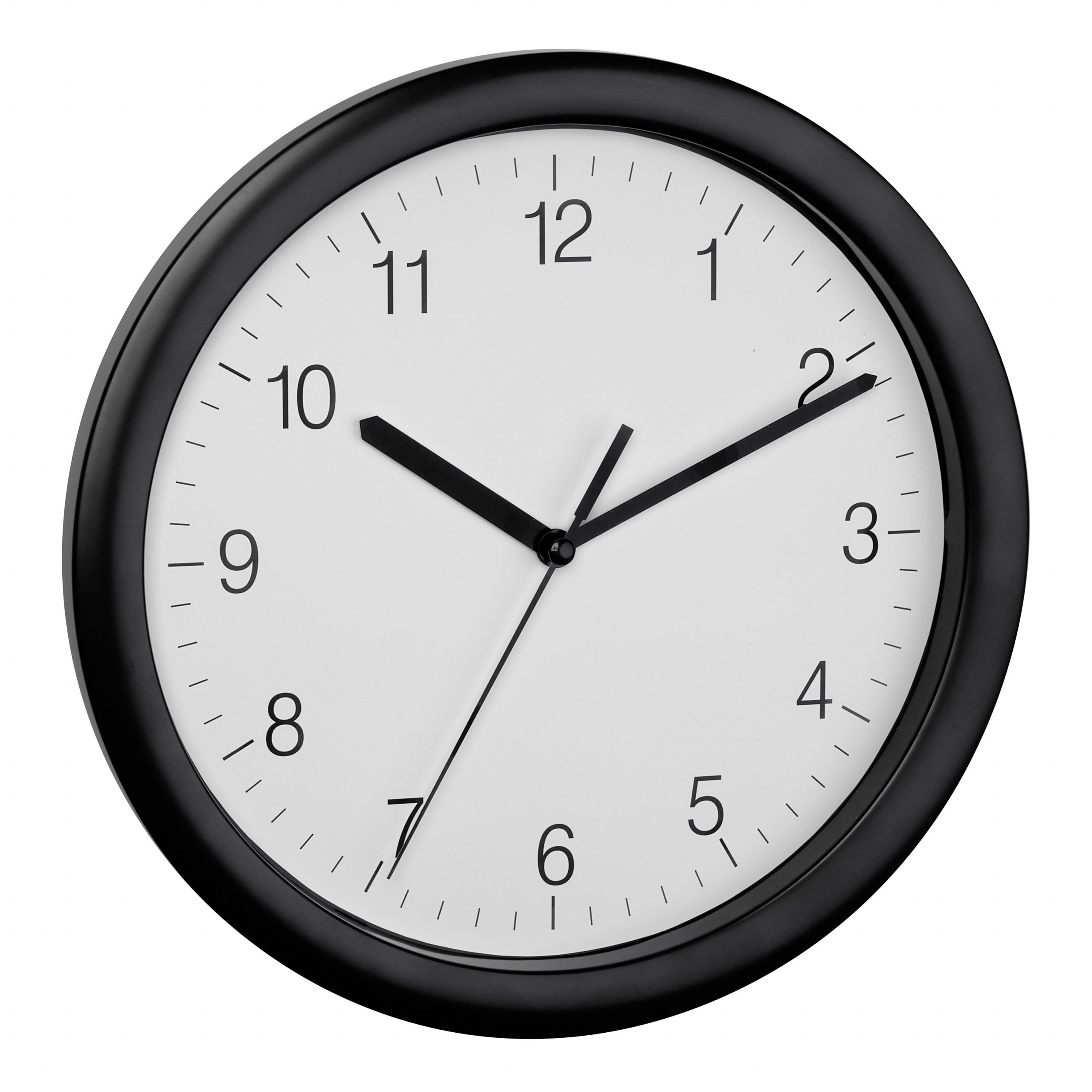TFA-Dostmann TFA Dostmann Wanduhr – Analog, lautlos, Ø 25,4 cm, schwarz, Kunststoff