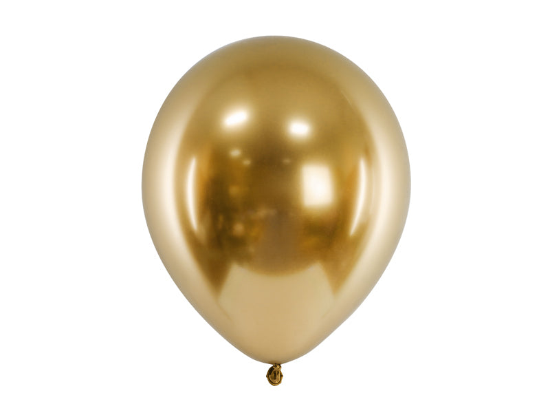 PartyDeco Luftballons – Gold – Ø 30 cm – Latex – 10 Stk