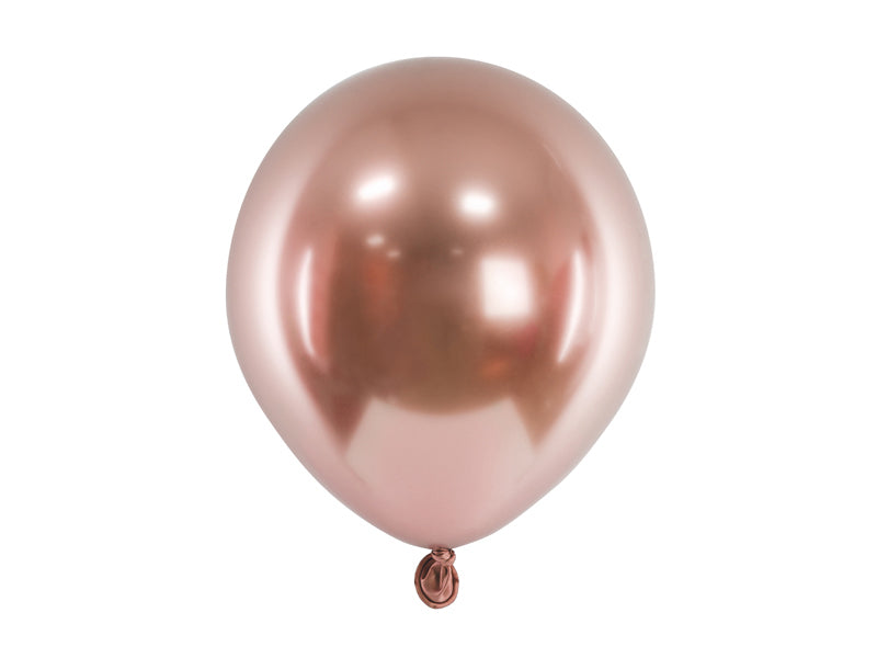 PartyDeco Luftballons – Roségold – Ø 12 cm – Latex – 50 Stk