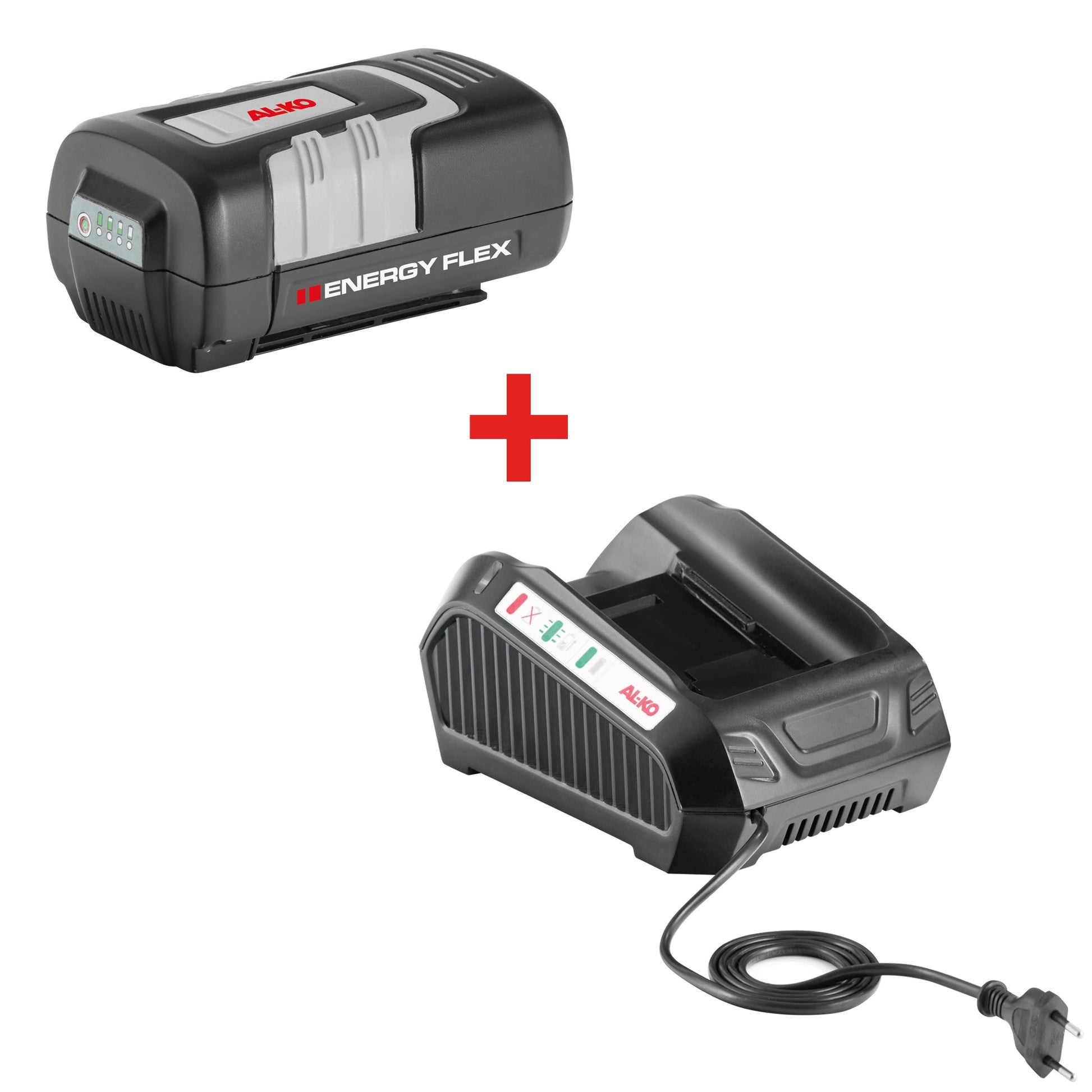 AL-KO B 150 Li/C 130 Li Akkuset 40 V 4 Ah (144 Wh) – Ladezeit 90 min