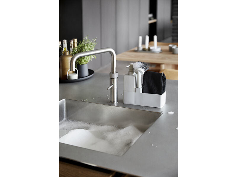Zone Denmark Geschirrspül-Set 400 ml, 6 × 19 × 20,5 cm, Silikon/Keramik, Hellgrau