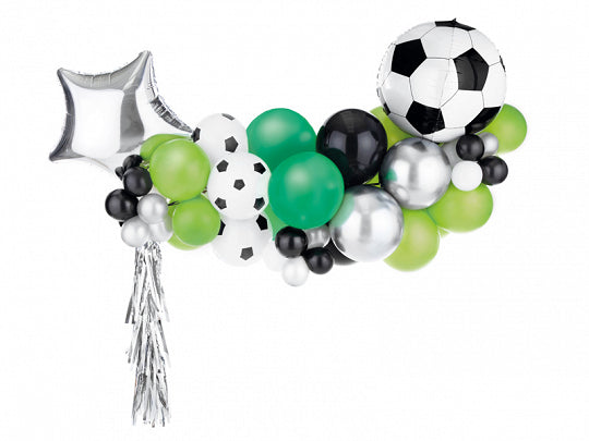 PartyDeco Fussball Luftballons – Grün – 150 × 126 cm – Latex – 1 Stück – Girlande