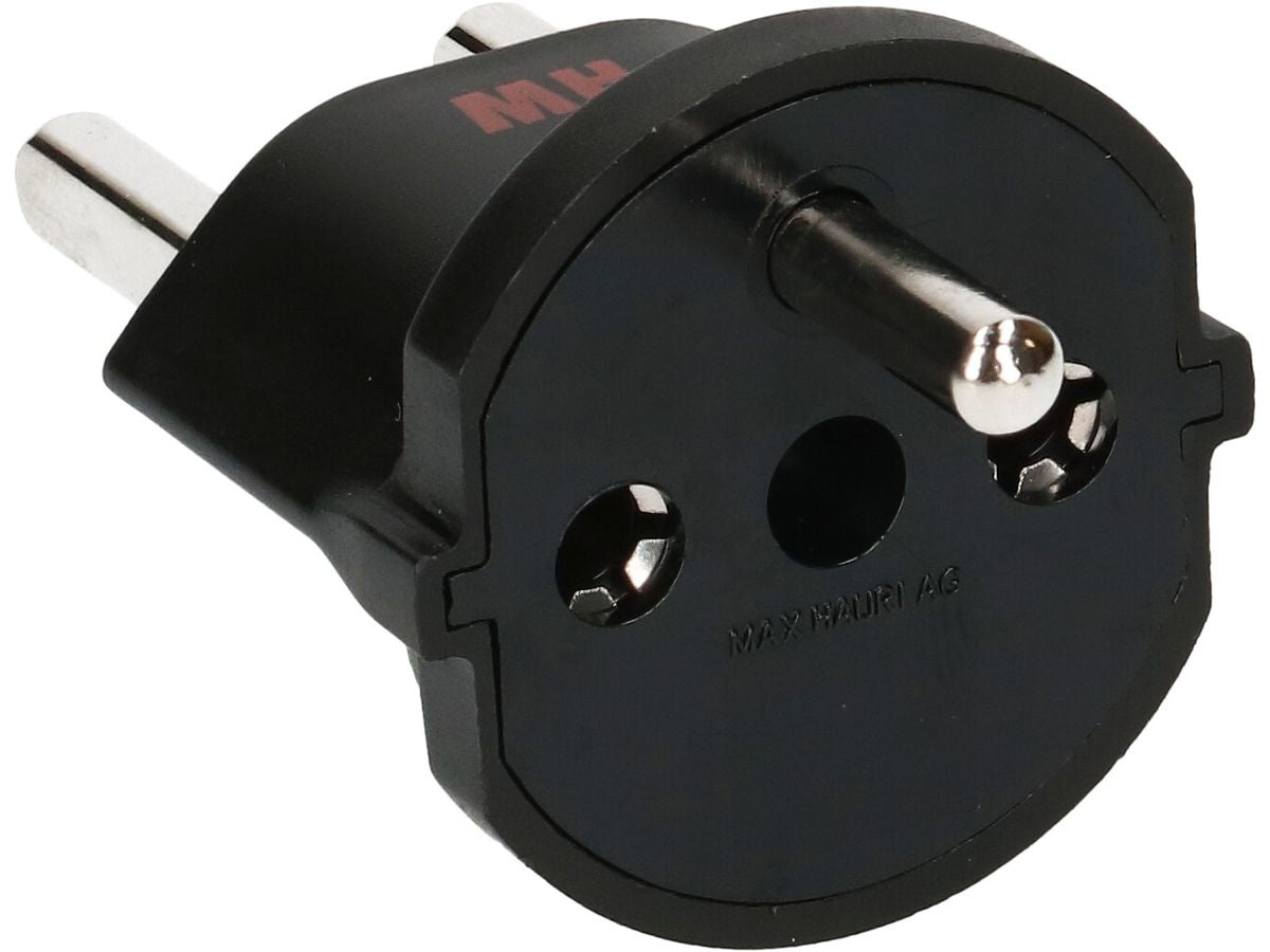 Max Hauri AG Max Hauri Adapterkabel, T23 zu Schuko (Typ F), 16 A 230 V, 3-polig (geerdet), 45×45×60 mm – schwarz