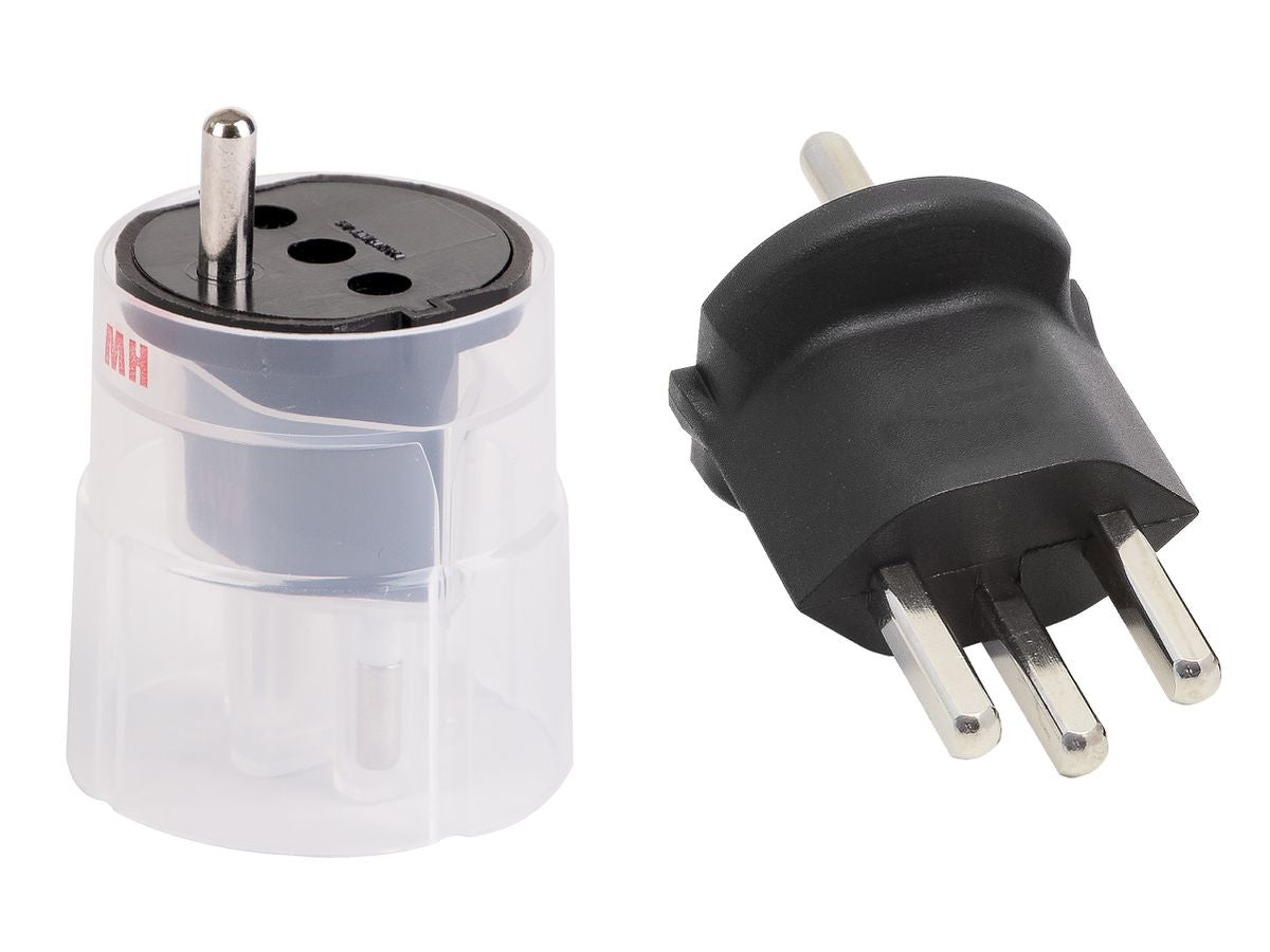 Max Hauri AG Max Hauri Adapterkabel, T23 zu Schuko (Typ F), 16 A 230 V, 3-polig (geerdet), 45×45×60 mm – schwarz