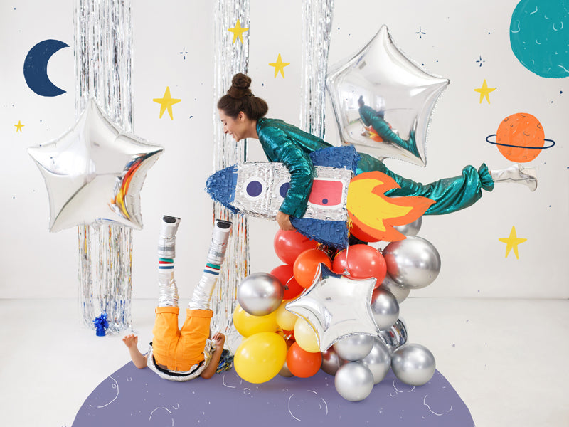 PartyDeco Luftballons – Silber – Ø 30 cm – Latex – 10 Stk