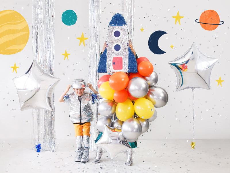 PartyDeco Luftballons – Silber – Ø 30 cm – Latex – 10 Stk