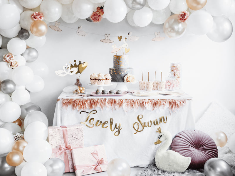 PartyDeco Papierservietten Lovely Swan, 33 × 33 cm – FSC – 20 Stk.
