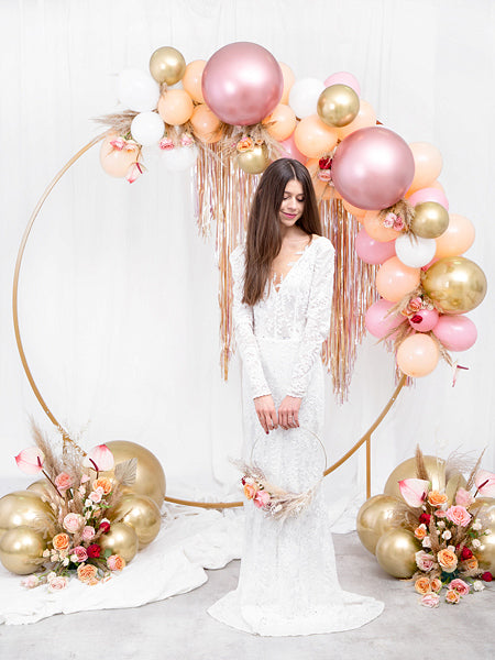 PartyDeco Luftballons – Roségold – Ø 30 cm – Latex – 10 Stk