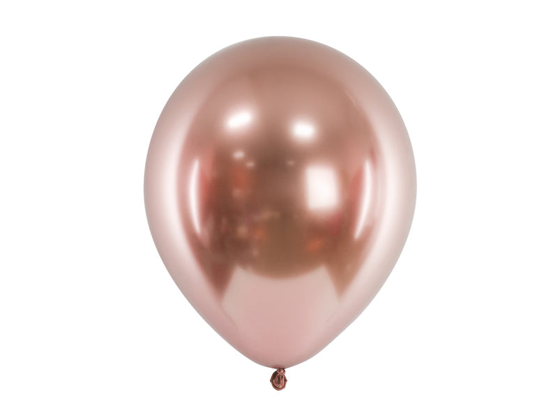 PartyDeco Luftballons – Roségold – Ø 30 cm – Latex – 10 Stk