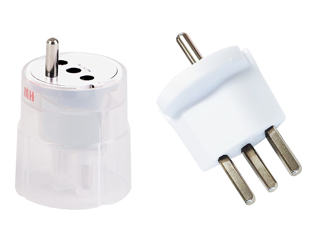 Max Hauri AG Max Hauri Fixadapter T23 zu Schuko – 230 V, 16 A, 3-polig – Weiss