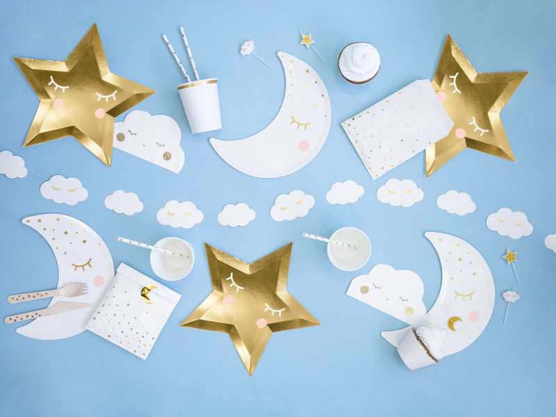 PartyDeco Servietten Wolke, Papier, 16 × 9,5 cm – 20 Stk.
