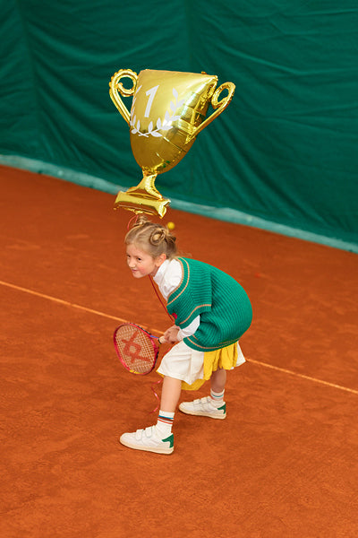 PartyDeco Folienballon Pokal – 64 × 61 cm – Folie, Gold