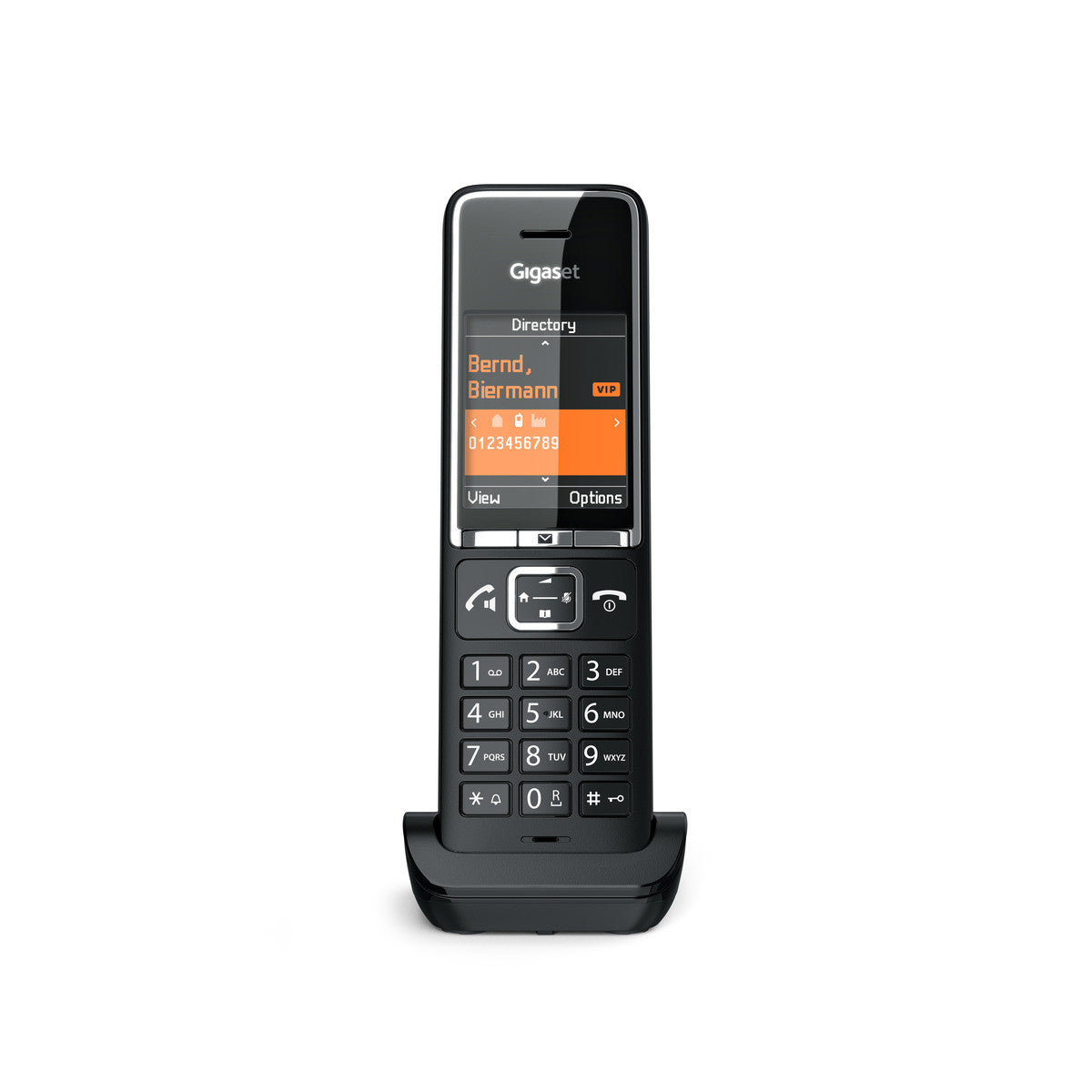 Gigaset Comfort 550 HX – WLAN-Telefon (Handgerät), Zusatzmobilteil mit Ladeschale, Schwarz